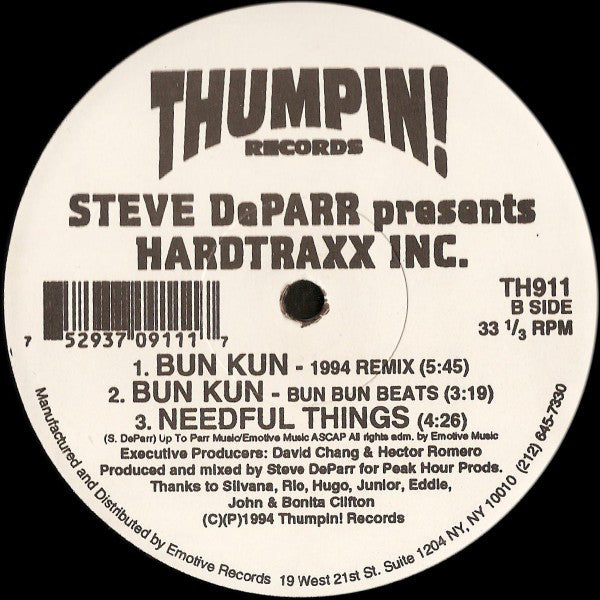 Steve DeParr Presents Hardtraxx Inc. : I Want You (12")