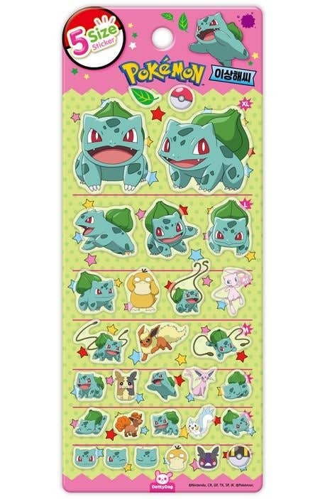 Pokemon 5 Size Sticker Sheet