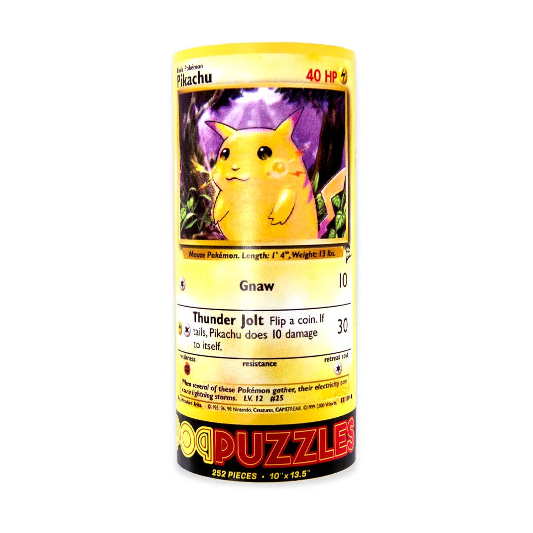 Pikachu Pokemon Card Puzzle