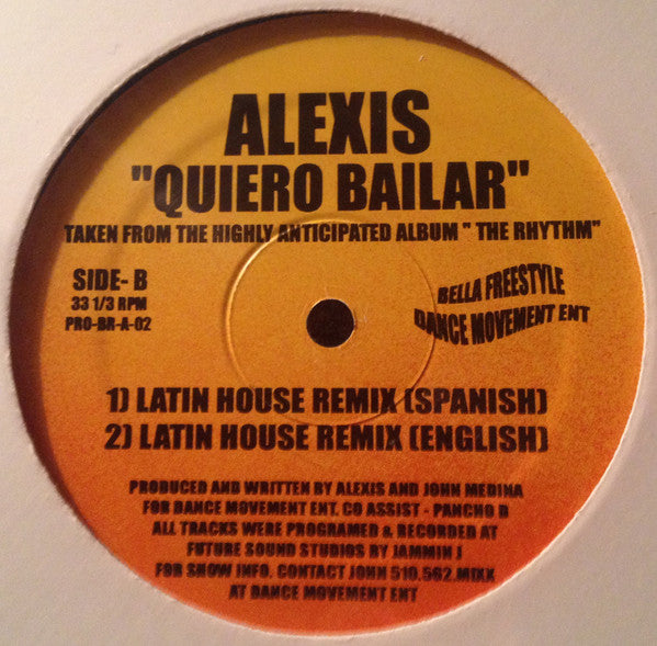 Alexis (11) : Quiero Bailar (12")