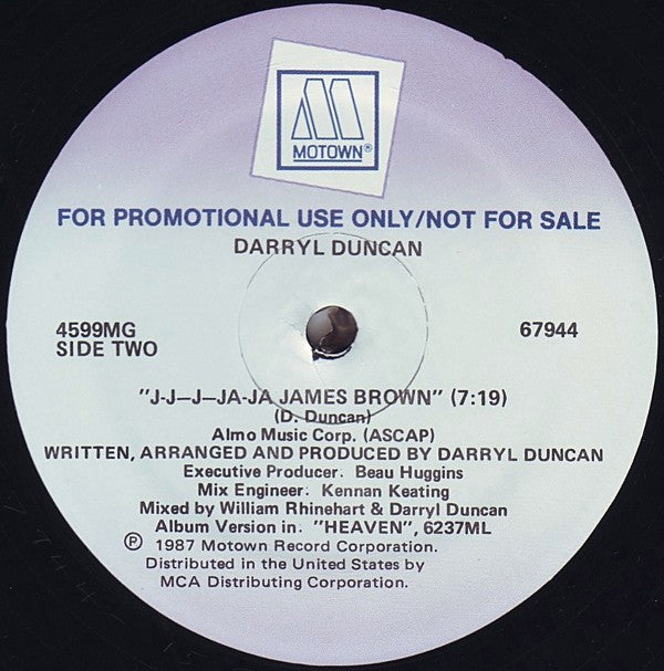Darryl Duncan : James Brown (12", Promo)