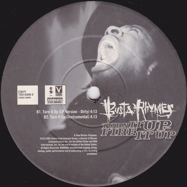 Busta Rhymes : Turn It Up (Remix) / Fire It Up (12")