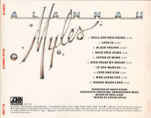 Alannah Myles : Alannah Myles (CD, Album)
