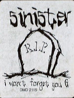 Sinister (6) : I Won't Forget You G (12", Promo)