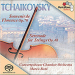 the album cover for Marco Boni - Souvenier de Florence / Serenade for String