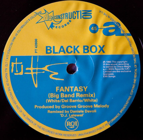 Black Box : Fantasy (Big Band Remix) (12", Single)