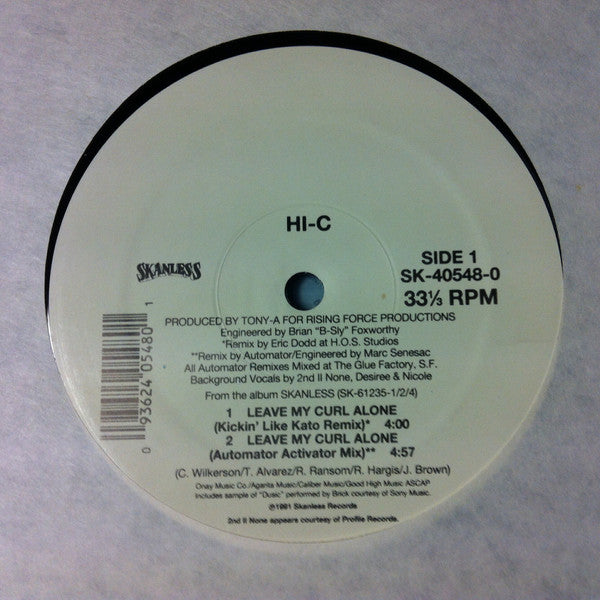 Hi-C : Leave My Curl Alone (12")