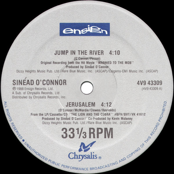 Sinéad O'Connor : Jump In The River (12", EMW)
