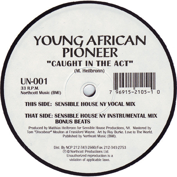 Young African Pioneer : Caught In The Act (12")