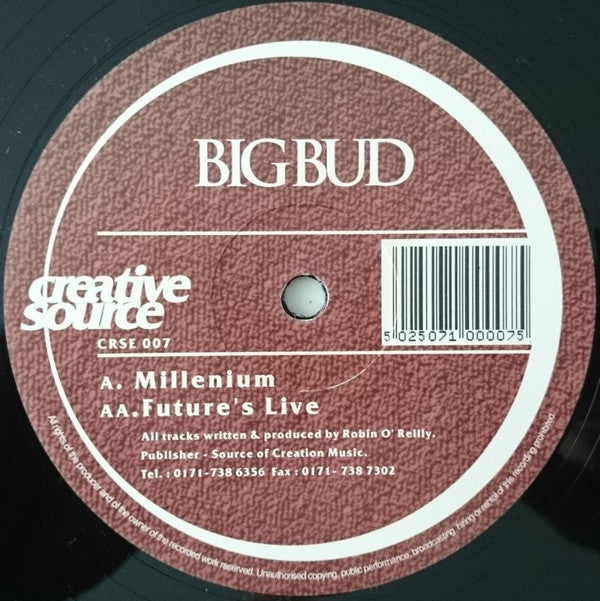 Big Bud : Millenium / Future's Live (12")