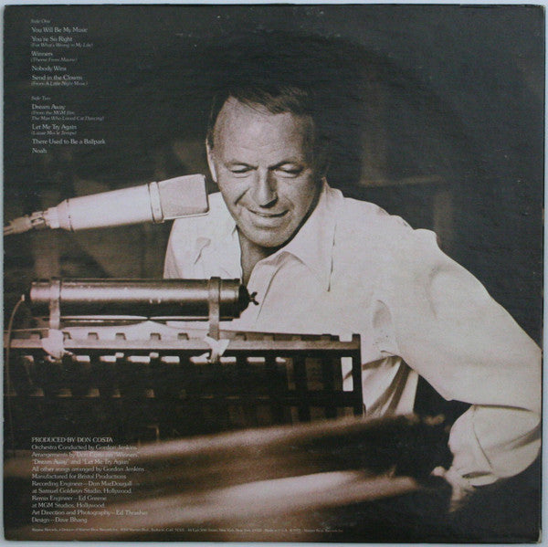 Frank Sinatra : Ol' Blue Eyes Is Back (LP, Album, Promo, San)