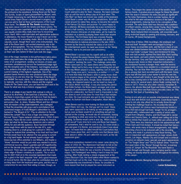 Count Basie : Live At The Sands (Before Frank) (2xLP, Ltd, Num, RM, 180)