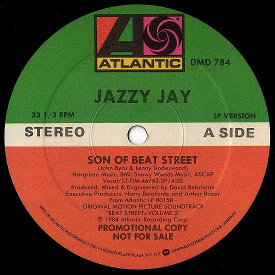 Jazzy Jay / La La : Son Of Beat Street / Into The Night (12", Maxi, Promo)