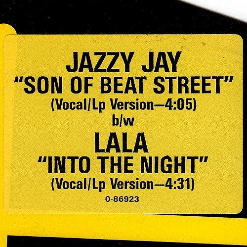 Jazzy Jay / La La : Son Of Beat Street / Into The Night (12", Maxi, Promo)