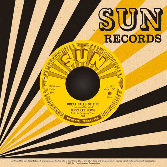 Jerry Lee Lewis And His Pumping Piano* : Great Balls Of Fire (7", Single, RE)
