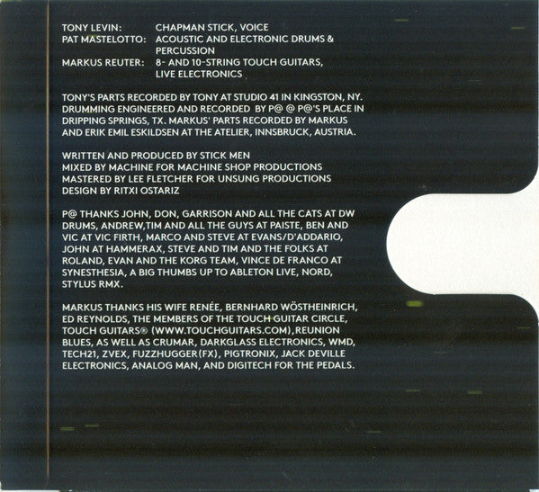 Stick Men (2) : Deep (CD, Album + DVD-V, Multichannel)