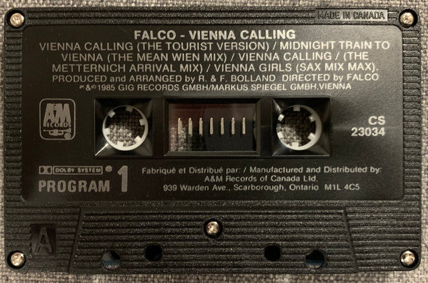 Falco : Vienna Calling (Cass, Min)