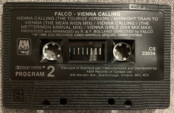 Falco : Vienna Calling (Cass, Min)