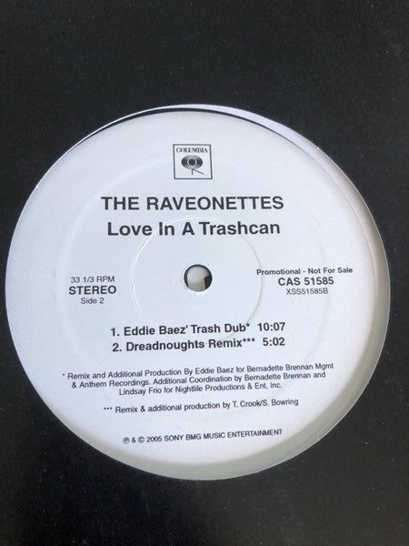 The Raveonettes : Love In A Trashcan (12", Promo)