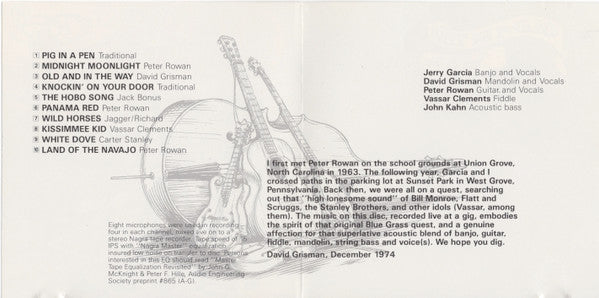 Old & In The Way : Old & In The Way (CD, Album, RE)