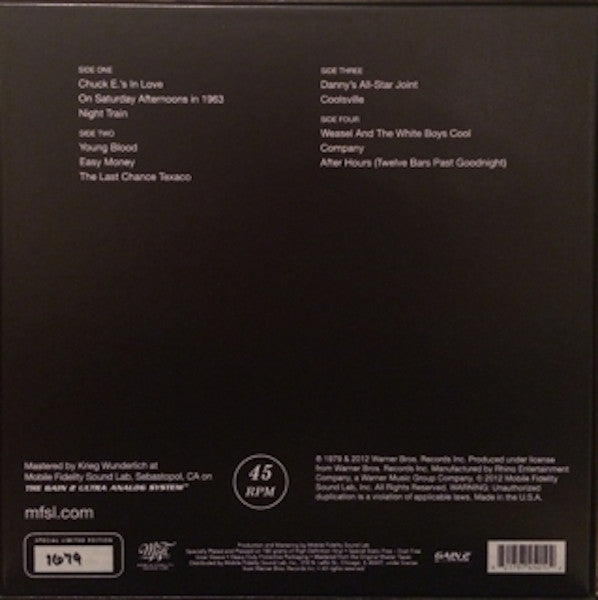 Rickie Lee Jones : Rickie Lee Jones (2xLP, Album, RE, RM, 180 + Box, Ltd, Num)