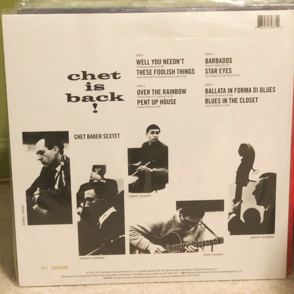 Chet Baker Sextet : Chet Is Back! (2xLP, Album, Ltd, Num, RM, 180)