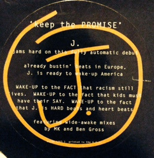 J. : Keep The Promise (12", Promo)