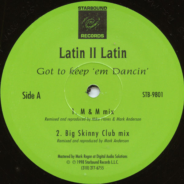 Latin II Latin : Got To Keep 'Em Dancin' (12")