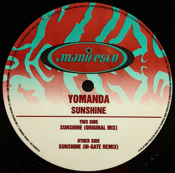 Yomanda : Sunshine (12")
