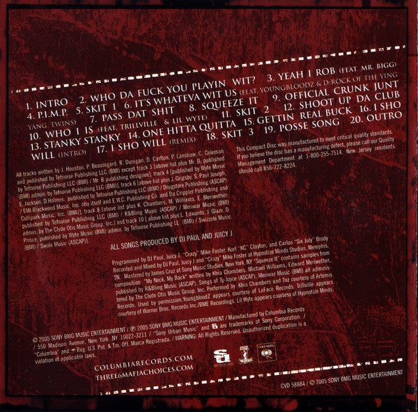 Three 6 Mafia : Choices II: The Setup (Movie And Soundtrack) (CD, Comp + DVD-V, NTSC)