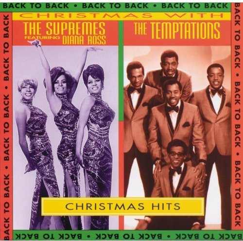 the album cover for Supremes/Temptations - Xmas Hits Back To Back