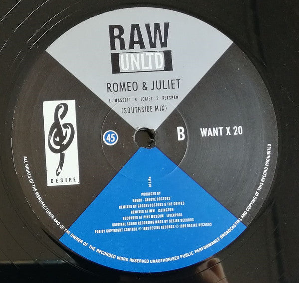 Raw Unltd. : Romeo & Juliet (12")