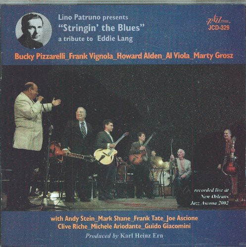 the album cover for Lino Patruno Presents Stringin The Blues-Tribu - Lino Patruno Presents Stringin The Blues - A Tribute To Eddie Lang