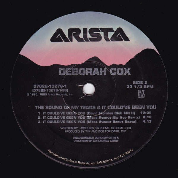 Deborah Cox : The Sound Of My Tears / It Could've Been You (12")