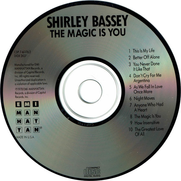 Shirley Bassey : The Magic Is You (CD, Album, RE)
