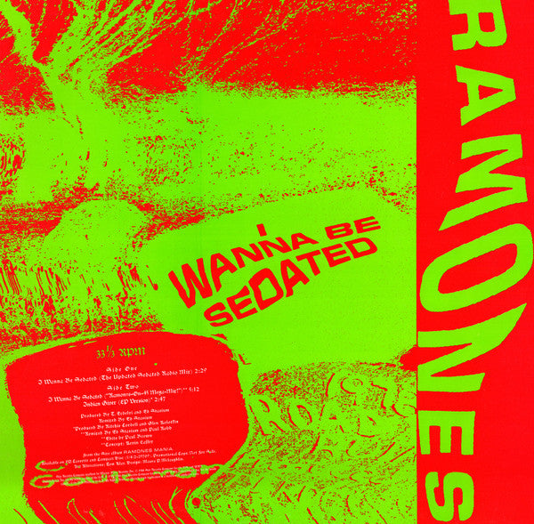 Ramones : I Wanna Be Sedated (12", Promo)
