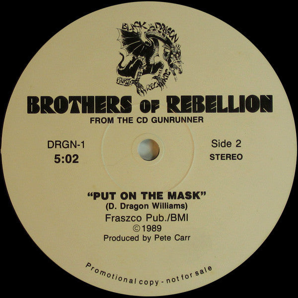 Brothers Of Rebellion : Standing In The Dark / Put On The Mask (12", Promo)