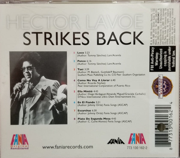 Hector Lavoe : Strikes Back (CD, Album, RE, RM)