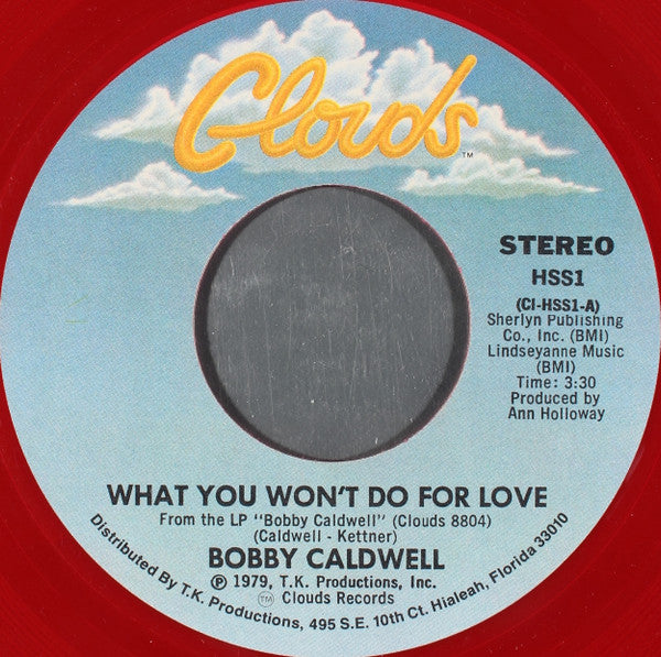 Bobby Caldwell : What You Won't Do For Love / Love Won't Wait (7", Shape, Single, Ltd, Red)