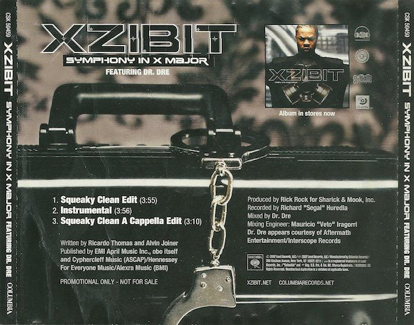 Xzibit Featuring Dr. Dre : Symphony In X Major (CD, Single, Promo)