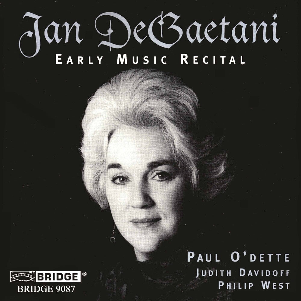 the album cover for JAN DEGAETANI - Early Music Recital