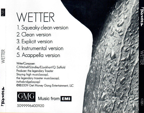 Twista Featuring Erika Shevon : Wetter (CD, Single)