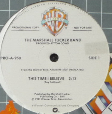 The Marshall Tucker Band : This Time I Believe (12", Single, Promo)