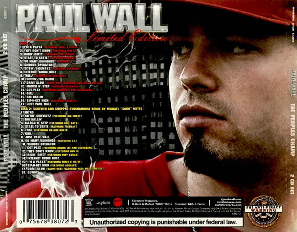 Paul Wall : The Peoples Champ (2xCD, Album, Ltd)