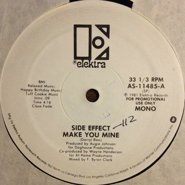 Side Effect : Make You Mine (12", Promo)