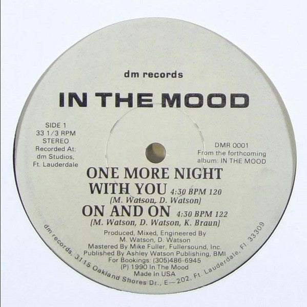 In The Mood (2) : One More Night With You / On And On / Gone With The Wind (12")
