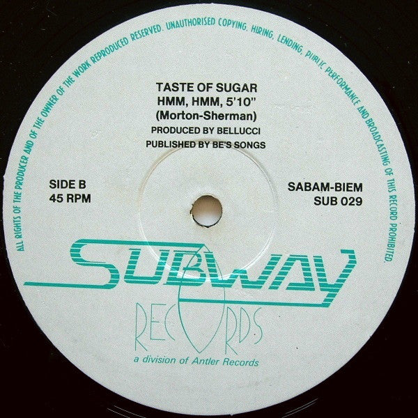 Taste Of Sugar : Hmm Hmm (12")