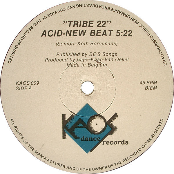 Tribe 22 : Aciiiiiiied - New Beat (12")