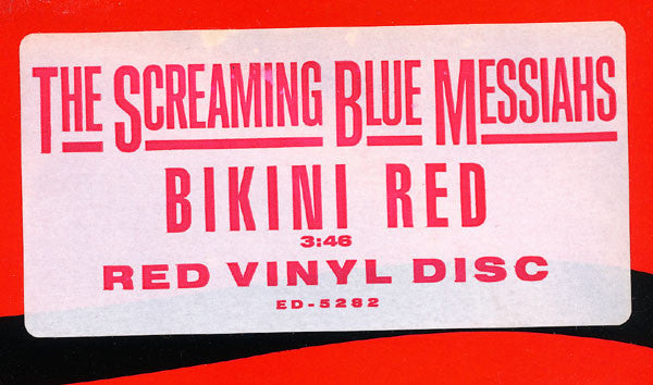The Screaming Blue Messiahs : Bikini Red (12", Promo, Red)