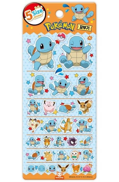 Pokemon 5 Size Sticker Sheet